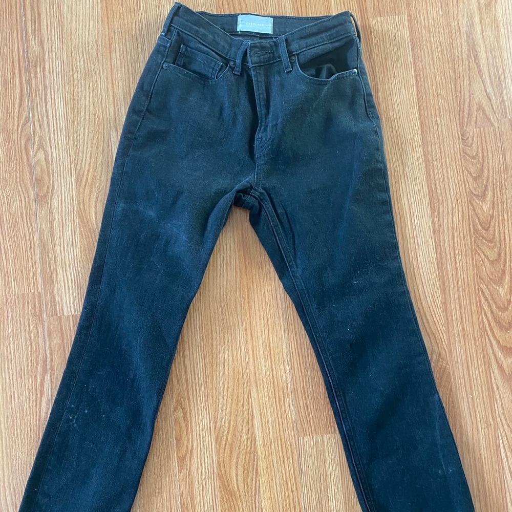 Everlane High Rise Kick Crop jeans